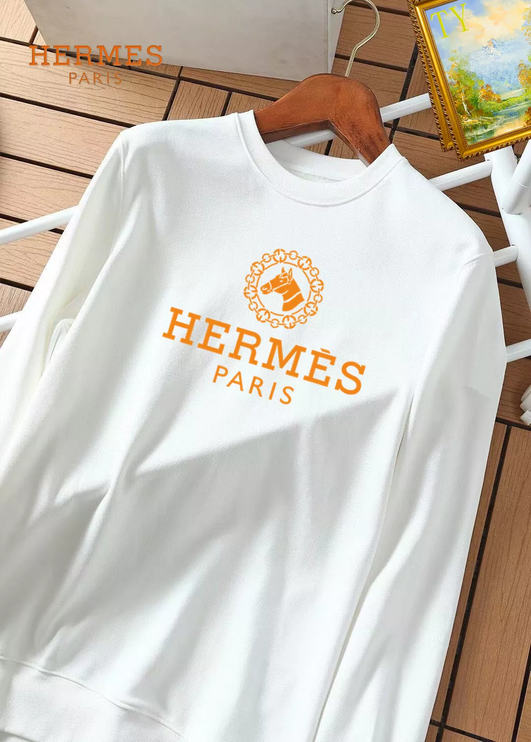 hermes sweatshirt manches longues pour homme s_12b20332